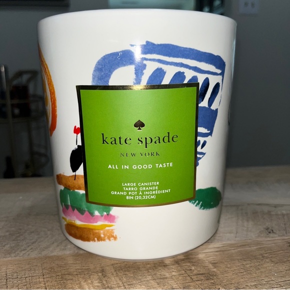 kate spade Kitchen Kate Spade All In Good Taste Large Canister No